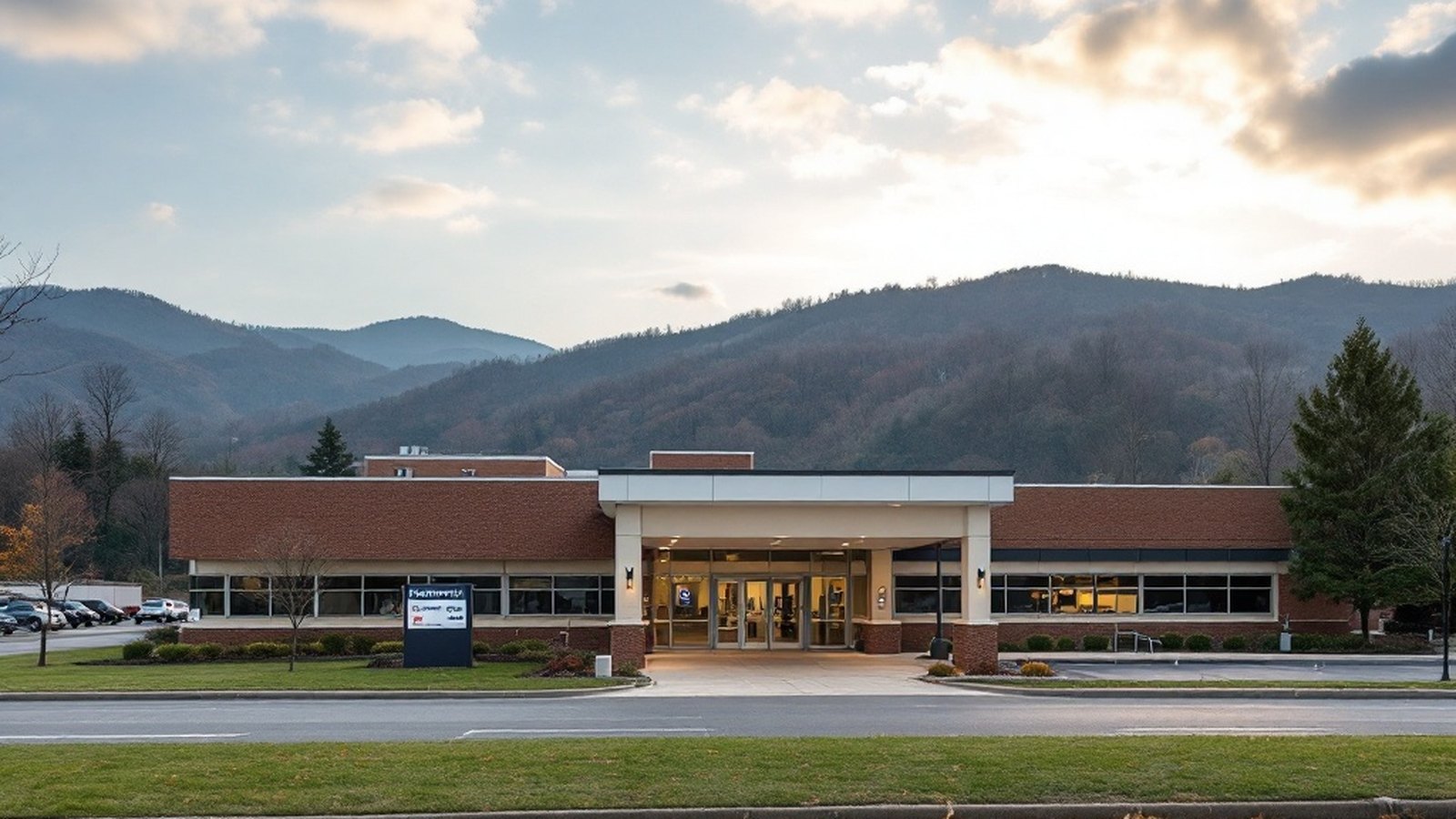 Exterior of a mid-size regional hospital in Pennsylvania