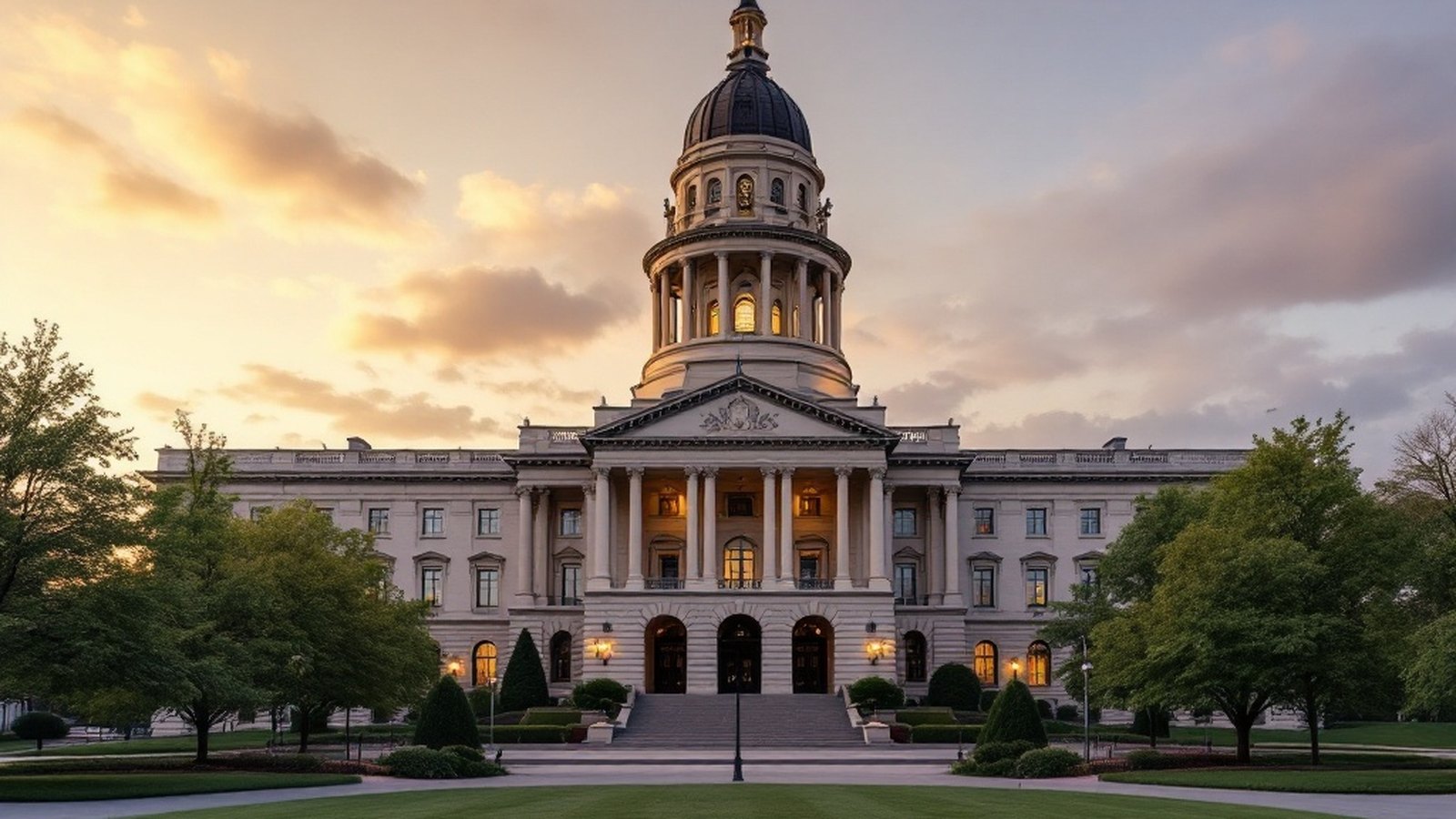 Pennsylvania state capitol building exterior, Harrisburg